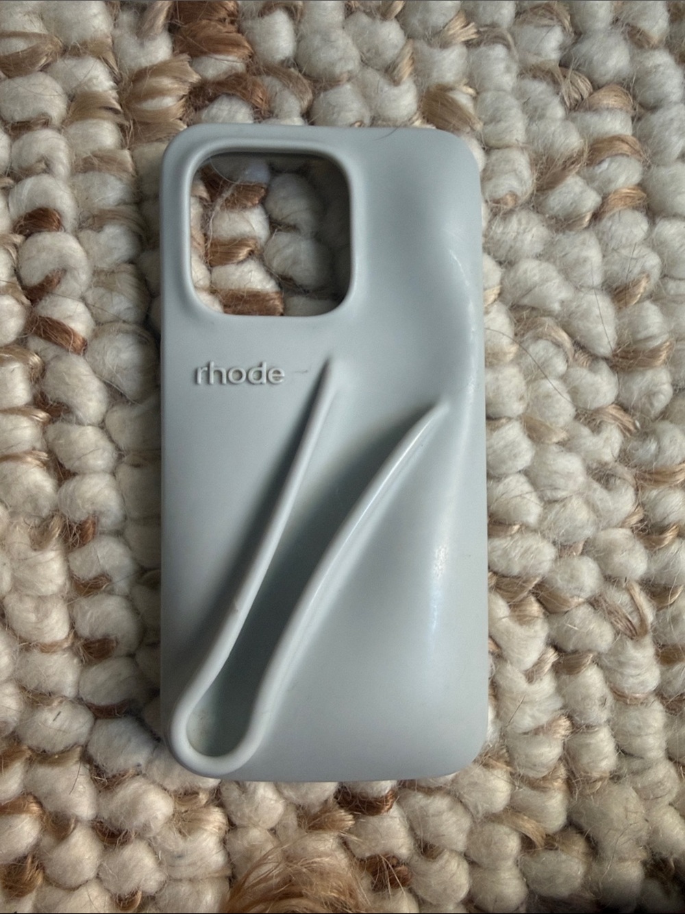 RHODE iPhone 15 Pro case with lip gloss holder